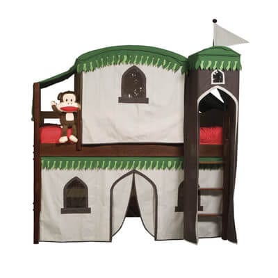 castle playhouse kids loft bed